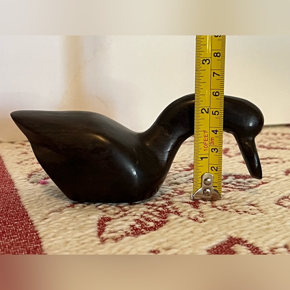 Solid Mahogany Wood Carved Duck - Picture 4 of 6